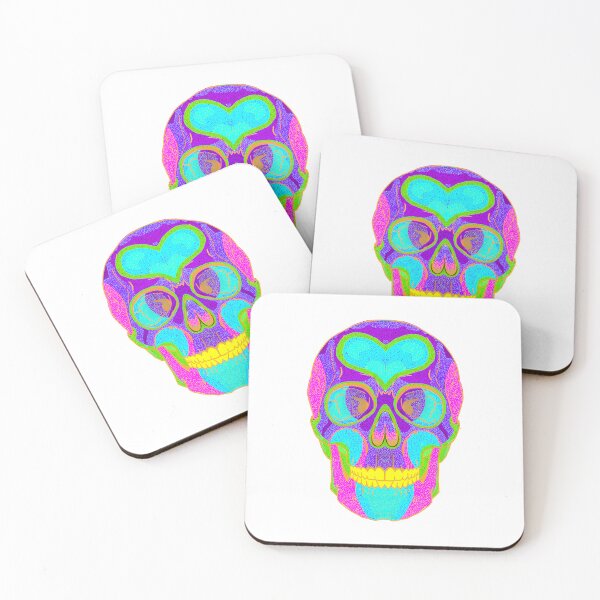 Item preview, Neon skull designed and sold by FunDipMoonieBoi.