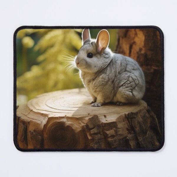 Item preview, Chinchilla on Tree Stump designed and sold by AerinDigital.