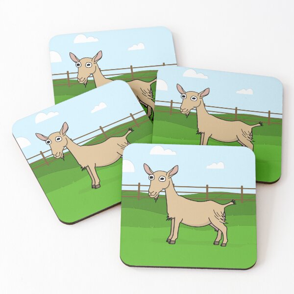 Item preview, Goofy Golden Guernsey Dairy Goat designed and sold by potatoegoat.
