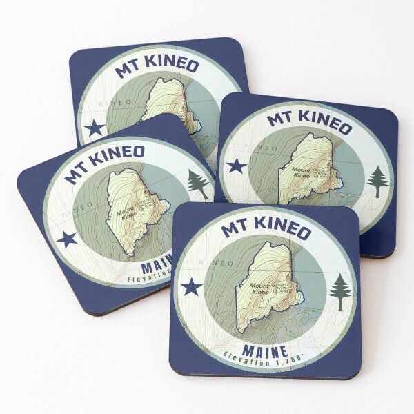 Item preview, Maine Mountain Map - Mt Kineo (Green) designed and sold by Willz Designz.