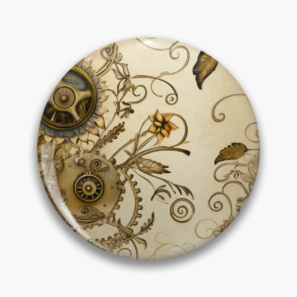 Item preview, Steampunk Flowers on old Manuscript designed and sold by BrandonArtWorld.