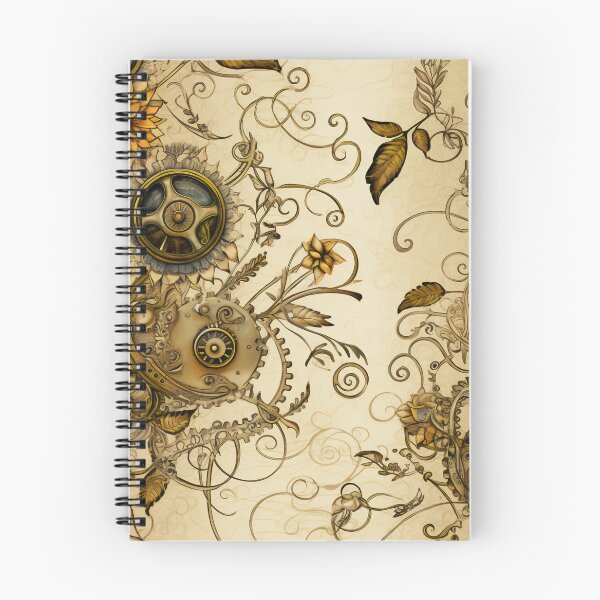 Item preview, Steampunk Flowers on old Manuscript designed and sold by BrandonArtWorld.