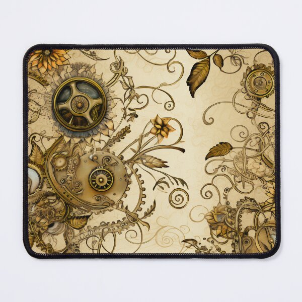 Item preview, Steampunk Flowers on old Manuscript designed and sold by BrandonArtWorld.