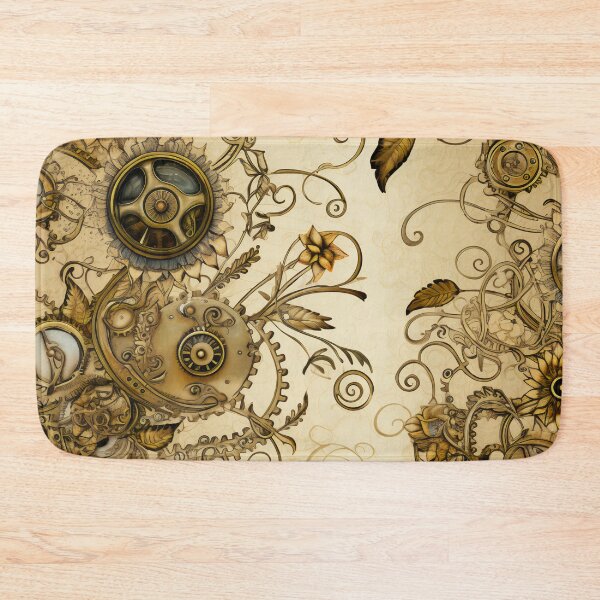 Item preview, Steampunk Flowers on old Manuscript designed and sold by BrandonArtWorld.
