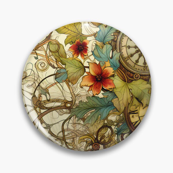 Item preview, Steampunk Flowers on old Manuscript designed and sold by BrandonArtWorld.