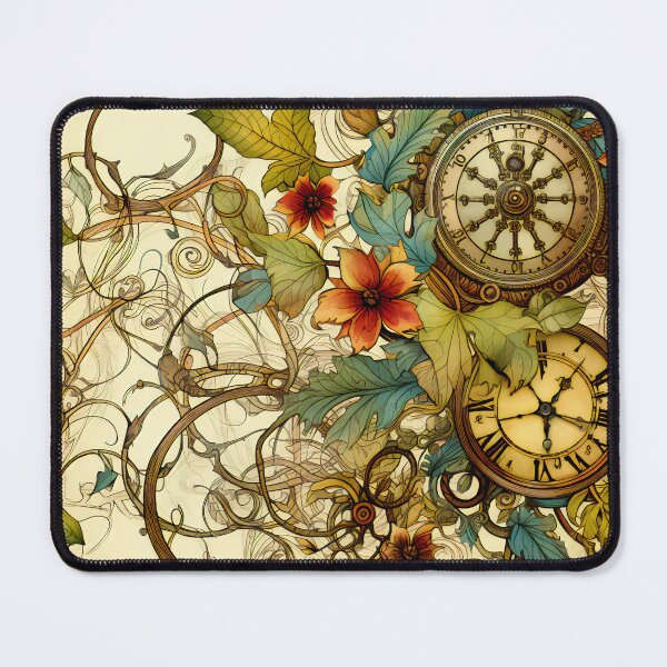 Item preview, Steampunk Flowers on old Manuscript designed and sold by BrandonArtWorld.