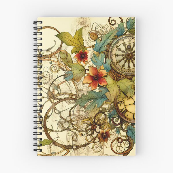 Item preview, Steampunk Flowers on old Manuscript designed and sold by BrandonArtWorld.