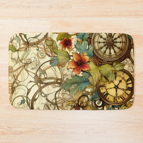 Item preview, Steampunk Flowers on old Manuscript designed and sold by BrandonArtWorld.