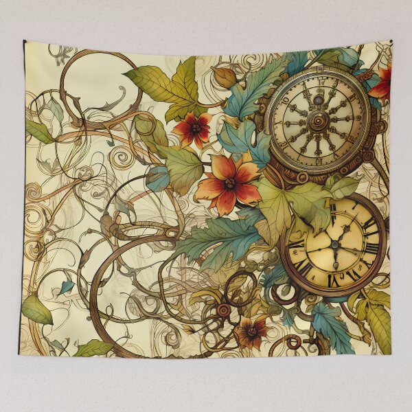 Item preview, Steampunk Flowers on old Manuscript designed and sold by BrandonArtWorld.