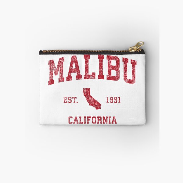 Item preview, Malibu California CA Vintage Sports Design Red Print T-Shirt	 designed and sold by JudahGyamfi.