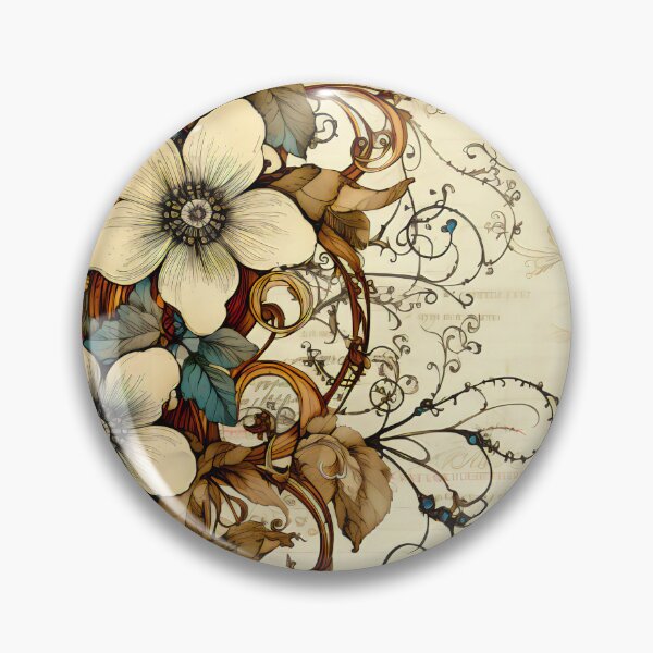 Item preview, Steampunk Flowers on old Manuscript designed and sold by BrandonArtWorld.