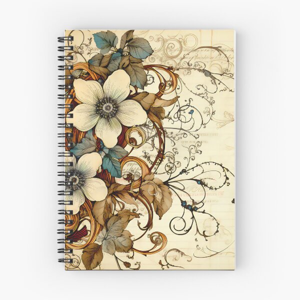Item preview, Steampunk Flowers on old Manuscript designed and sold by BrandonArtWorld.