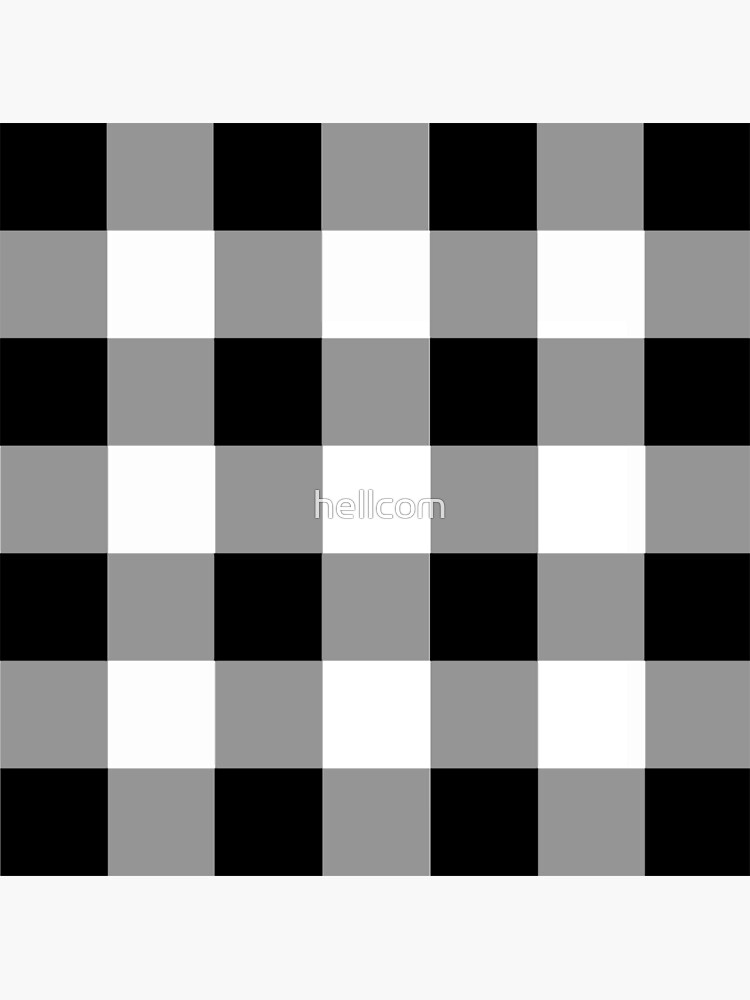 "black and white buffalo check" Photographic Print for Sale by