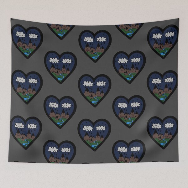 Item preview, Grey Rainy Mountains designed and sold by Zoe Bevans.