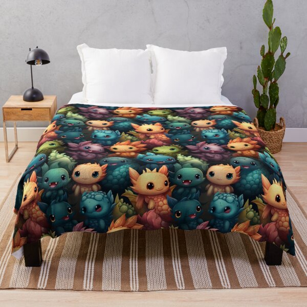 Aperçu de l'œuvre Dragons mignons Kawaii bébés dragons colorés créée et vendue par TheMerch-er.