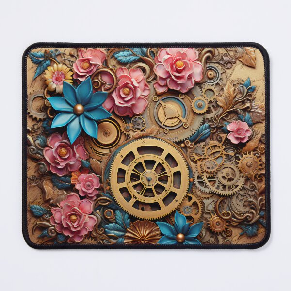 Item preview, Steampunk Flowers on old Manuscript designed and sold by BrandonArtWorld.