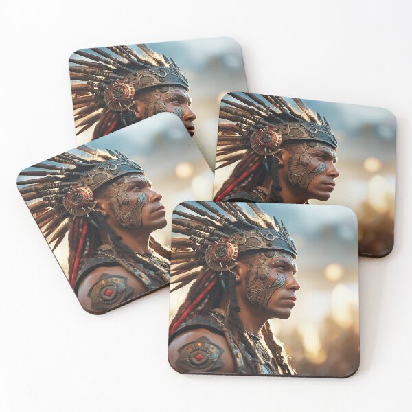 Item preview, The Future Is Taino V2, Native futuristic taino warrior approaches the battle designed and sold by jeanfmarc.