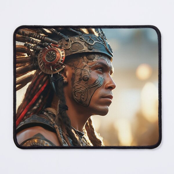 Item preview, The Future Is Taino V2, Native futuristic taino warrior approaches the battle designed and sold by jeanfmarc.
