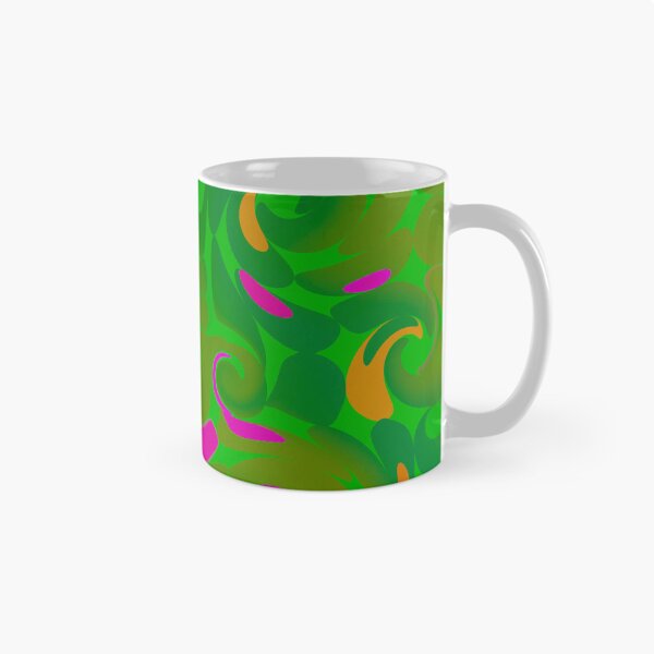 Item preview, Fuchsia green rolls. Abstract pattern of colorful curlers designed and sold by studio468.