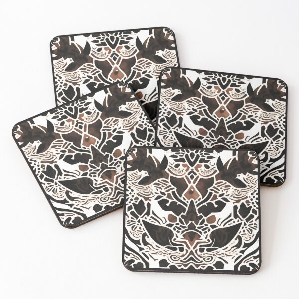 Item preview, Brown black white boho abstract  designed and sold by Roxburylane.