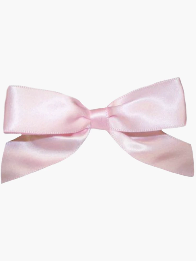 pink ribbon dollette coquette lace bow sticker by @lambicita