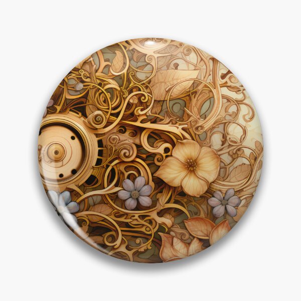 Item preview, Steampunk Flowers on old Manuscript designed and sold by BrandonArtWorld.