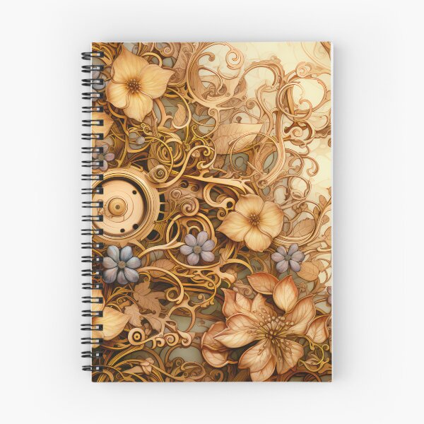 Item preview, Steampunk Flowers on old Manuscript designed and sold by BrandonArtWorld.