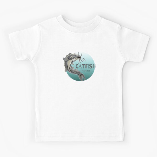 catfish king Catfishing Fishing Hunters Kids T-Shirt by Ibu83