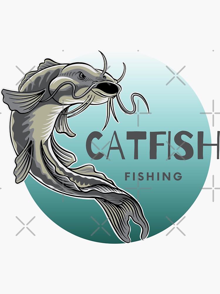 CATFISH FISHING Sticker for Sale by corralmontana