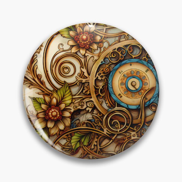 Item preview, Steampunk Flowers on old Manuscript designed and sold by BrandonArtWorld.