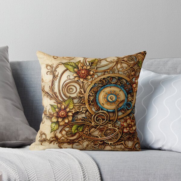 Item preview, Steampunk Flowers on old Manuscript designed and sold by BrandonArtWorld.