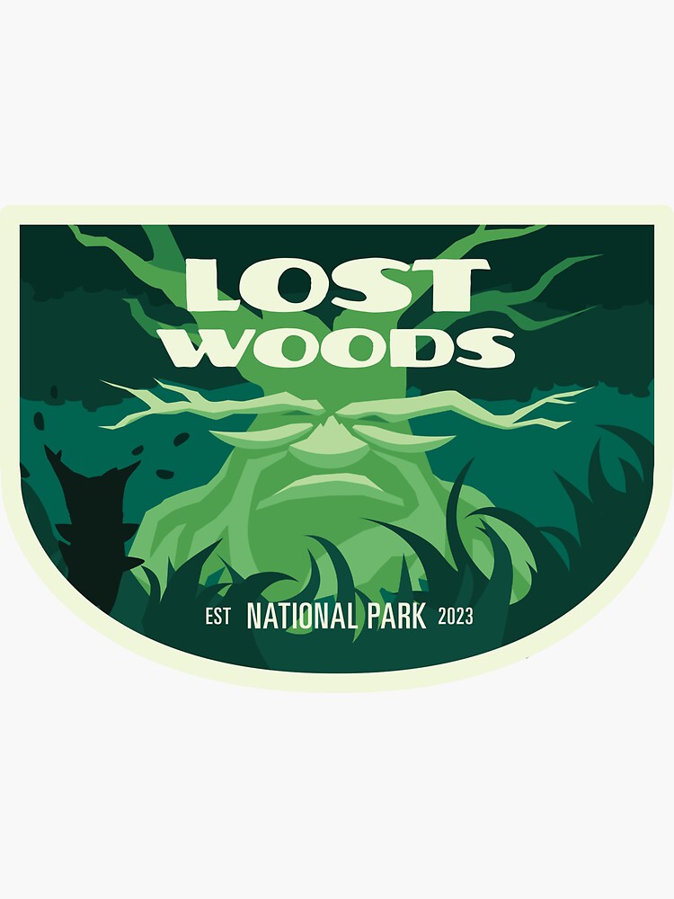 Thumbnail 3 of 3, Sticker, Lost Woods National Park designed and sold by greermiceli.