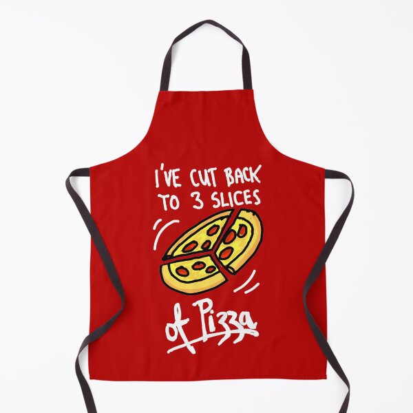Item preview, I've Cut Back to 3 Slices of Pizza! Funny Pizza Diet Meme designed and sold by sketchNkustom.