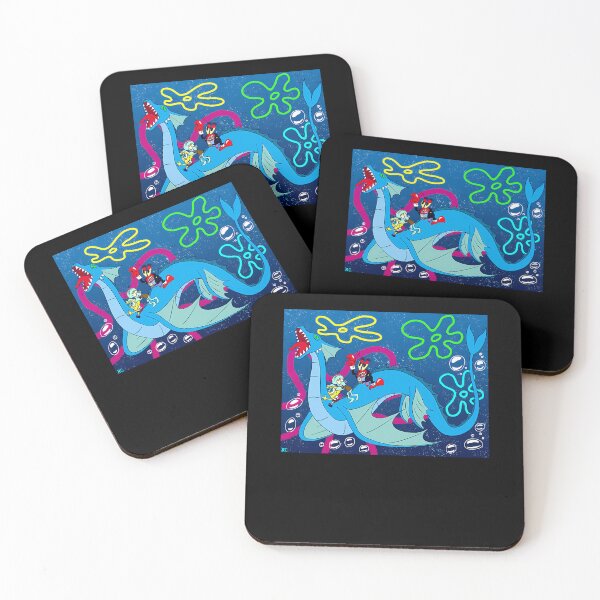 Item preview, Spongebob, Squidward and Mister Krabs ride a sea dragon designed and sold by TrendyKyleAs.
