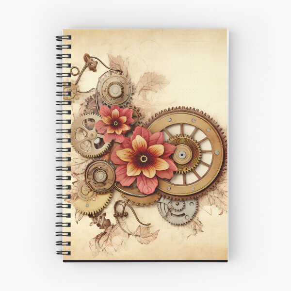 Item preview,  Steampunk Flowers on old Manuscript designed and sold by BrandonArtWorld.