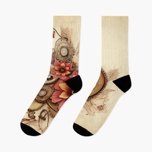 Item preview,  Steampunk Flowers on old Manuscript designed and sold by BrandonArtWorld.
