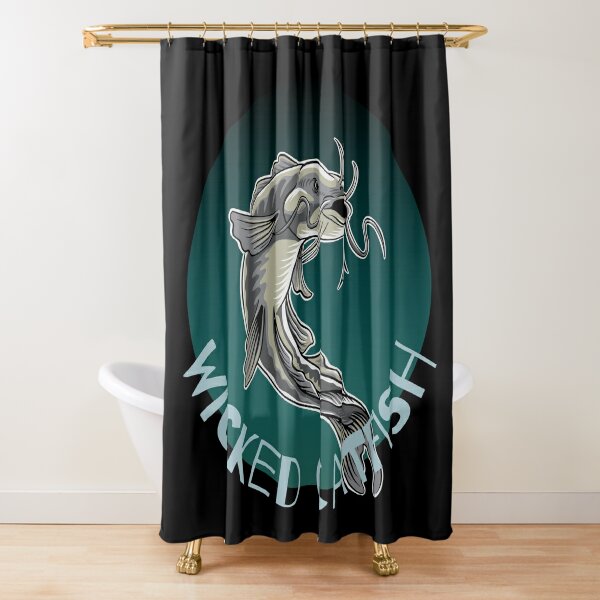 Catfish Skinner Shower Curtains for Sale