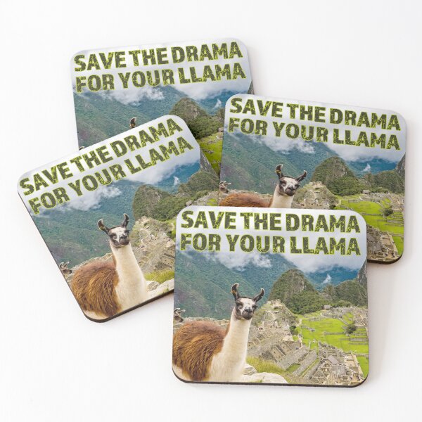 Item preview, Save the Drama for your Llama at Machu Picchu designed and sold by ToadsWorkshop.