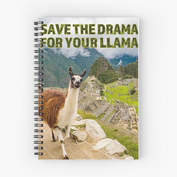 Item preview, Guarde el Drama para su Llama en Machu Picchu designed and sold by ToadsWorkshop.