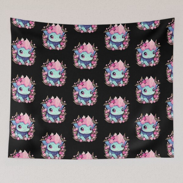 Item preview, Cute Axolotl Kawaii with ballons designed and sold by ArtFromBeyond.