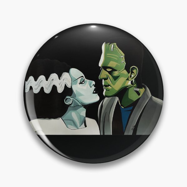 Item preview, Frankenstein Monster amp; Bride Halloween Romantic Kiss Scene designed and sold by BailenHamlet.