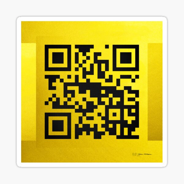 Qr Codes Art Stickers Redbubble - blessed up meek mill roblox code robux codes for roblox 2019