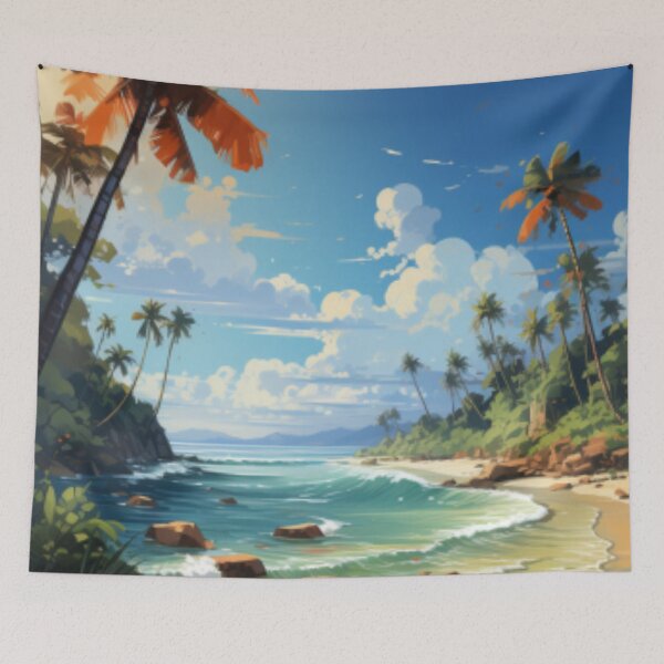 Item preview, Beautiful painting of secluded island designed and sold by SPECTRA005.