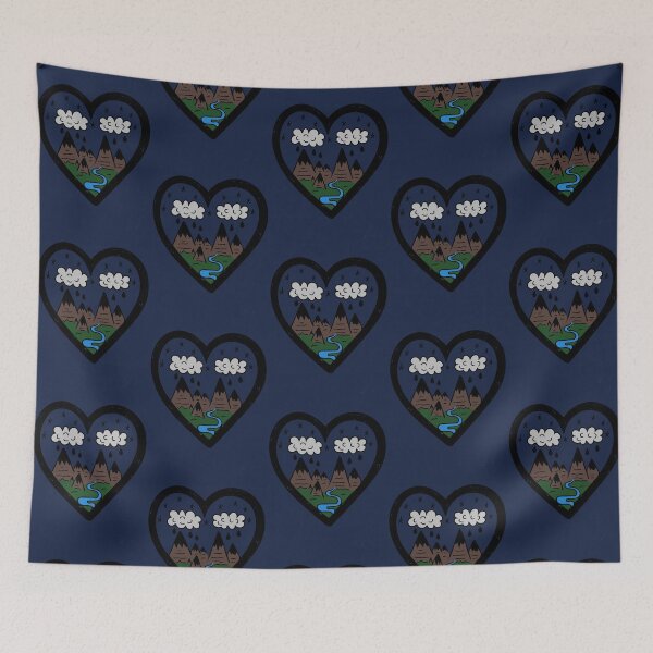 Item preview, Blue Rainy Mountains designed and sold by Zoe Bevans.