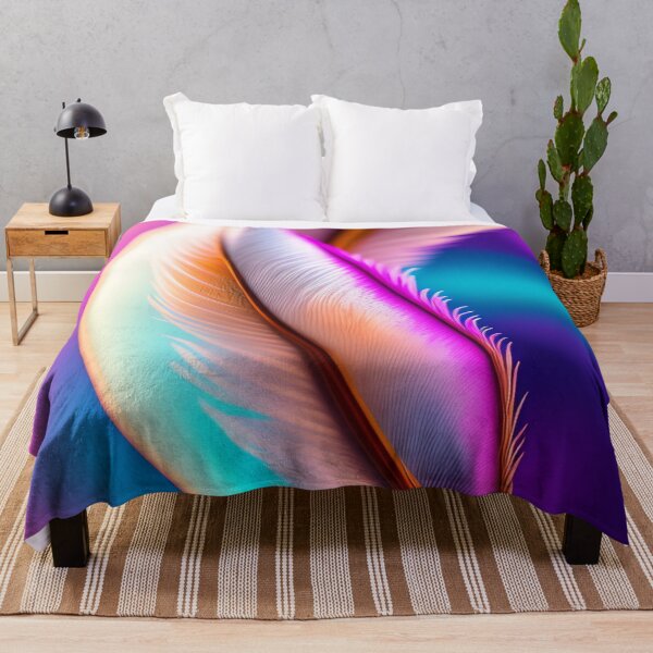 Item preview, Colorful feather digital print in a variety of mediums designed and sold by dcrc.
