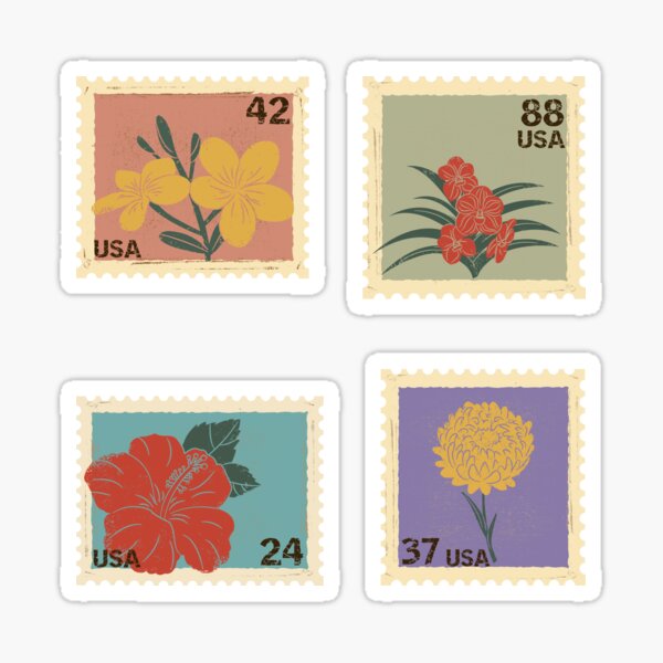 Item preview, Floral Stamp Set 1 designed and sold by koodoodles.