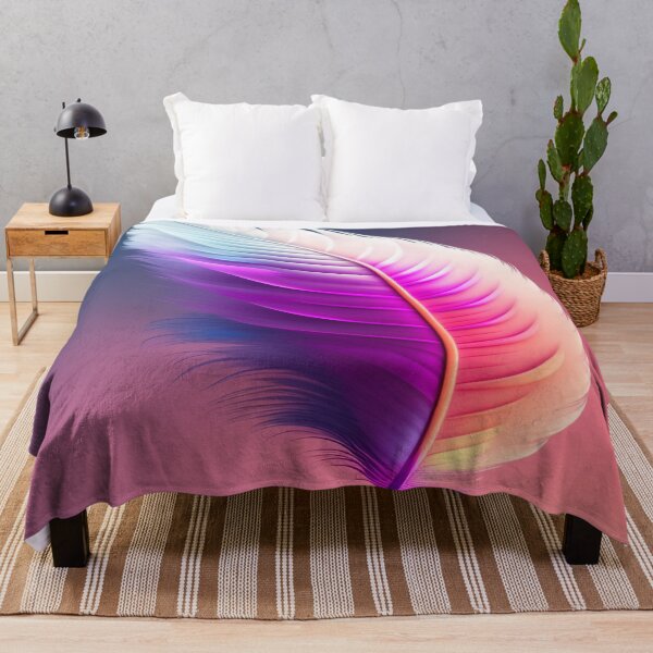 Item preview, colorful feather digital print in a variety of mediums designed and sold by dcrc.
