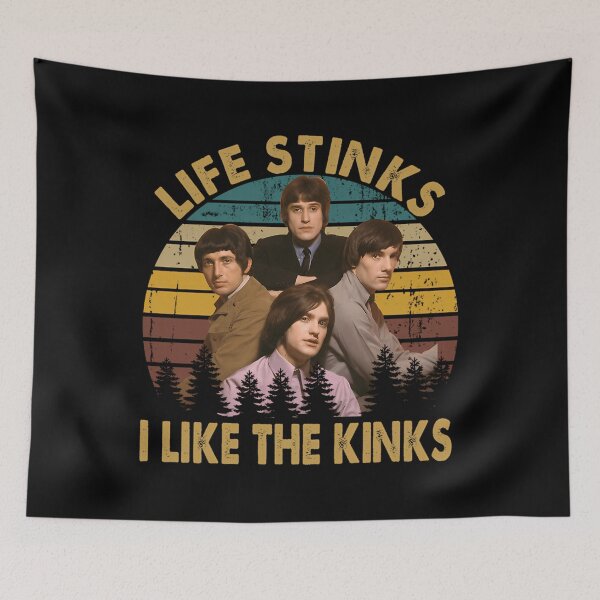 Item preview, Vintage The Kinks Band Life Stinks I Like The Kinks designed and sold by ChicArtJackh.