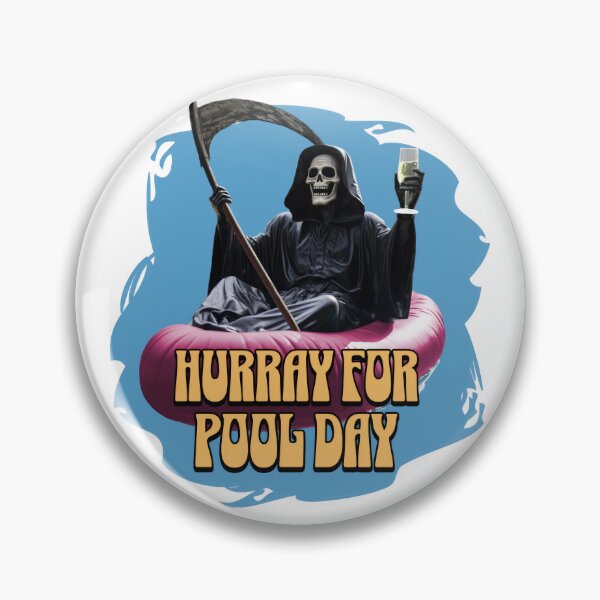 Item preview, Hurray for Pool Day Grim Reaper designed and sold by Rainy-MTN.