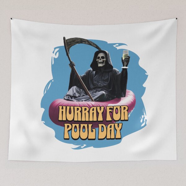 Item preview, Hurray for Pool Day Grim Reaper designed and sold by Rainy-MTN.